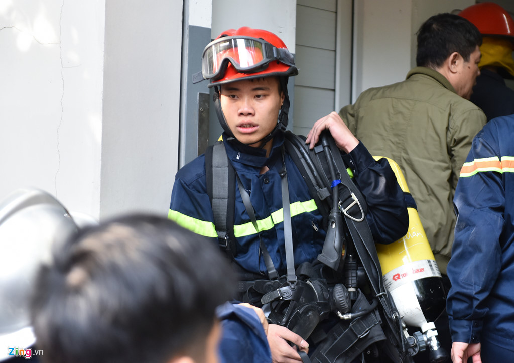 Hiện trường vụ cháy tại chung cư cao cấp Golden Westlake